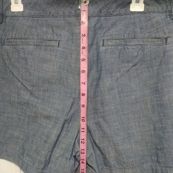 Lands Inn 5 inch Classic Linen/Chambray Shorts Low Rise16 - Picture 7 of 11
